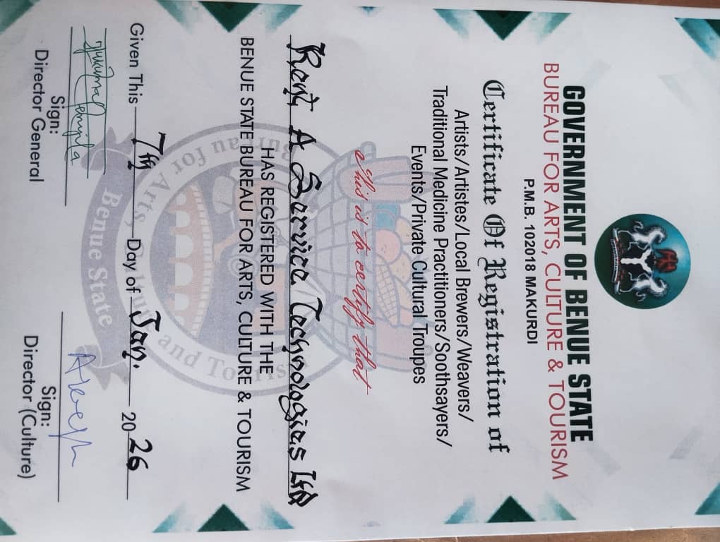 Endorsed by the Benue State Government